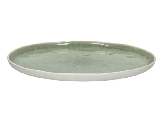 Assiette plate Spiro - céladon I Pomax