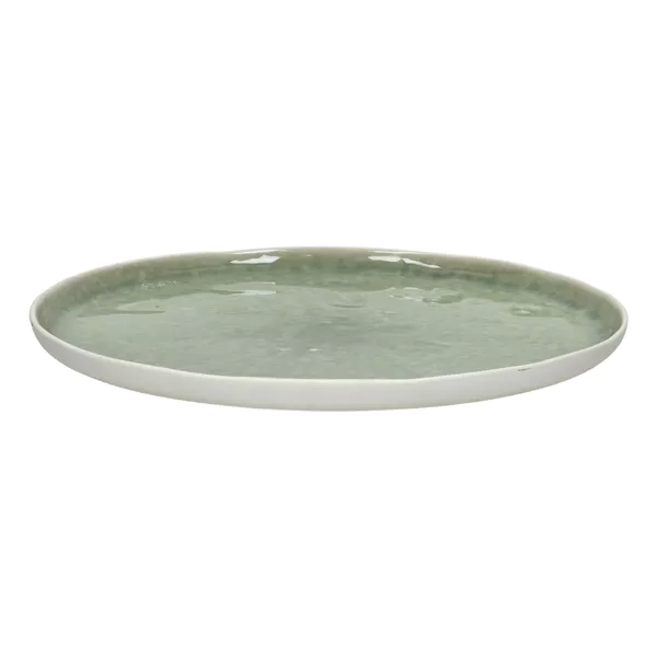 Assiette plate Spiro - céladon I Pomax